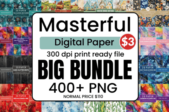Download The Masterful Mega Digital Paper Bundle - Premium Resources