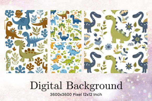 Download Dinosaur Pattern Background Wallpaper - Background Collection