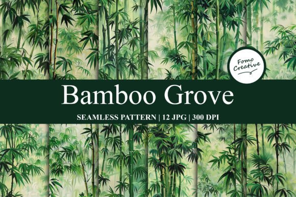 Download Bamboo Grove Seamless Pattern - Premium Resources